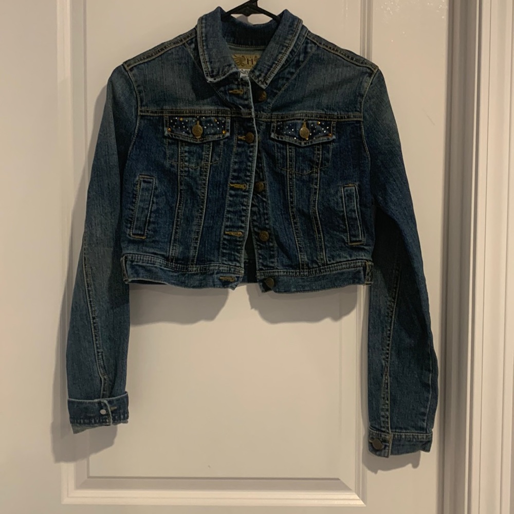 Hint Jeans Cropped Jean jacket